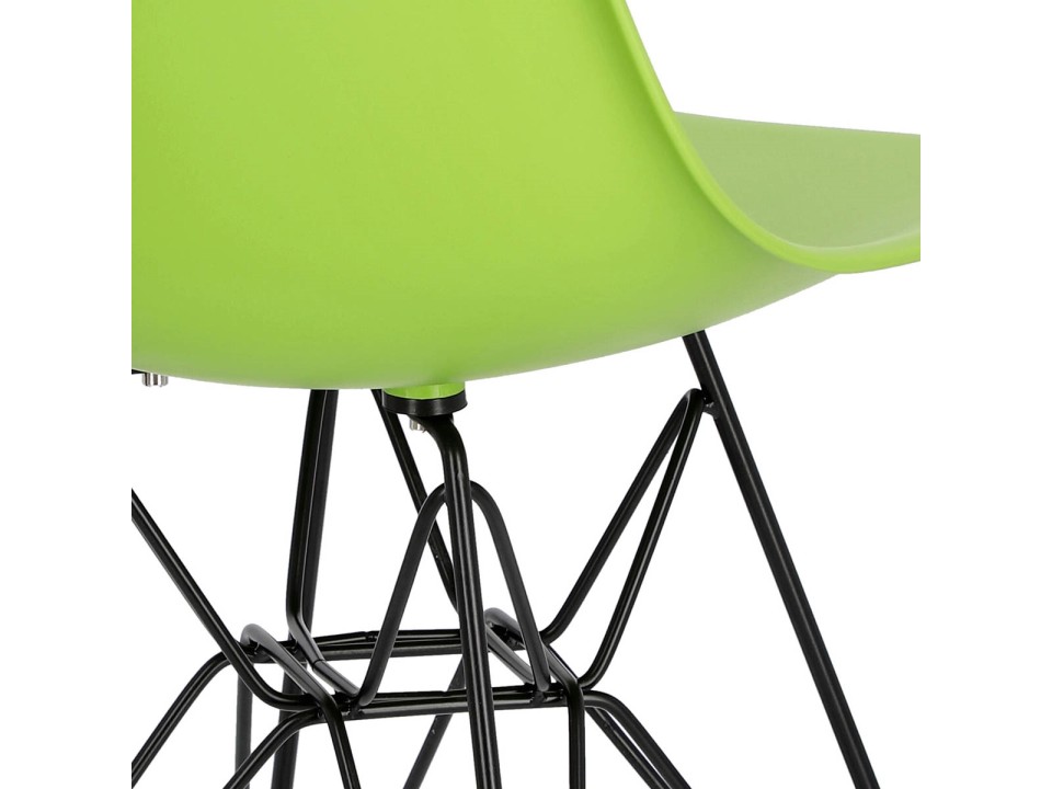 Krzesło P016 PP Black zielony - d2design
